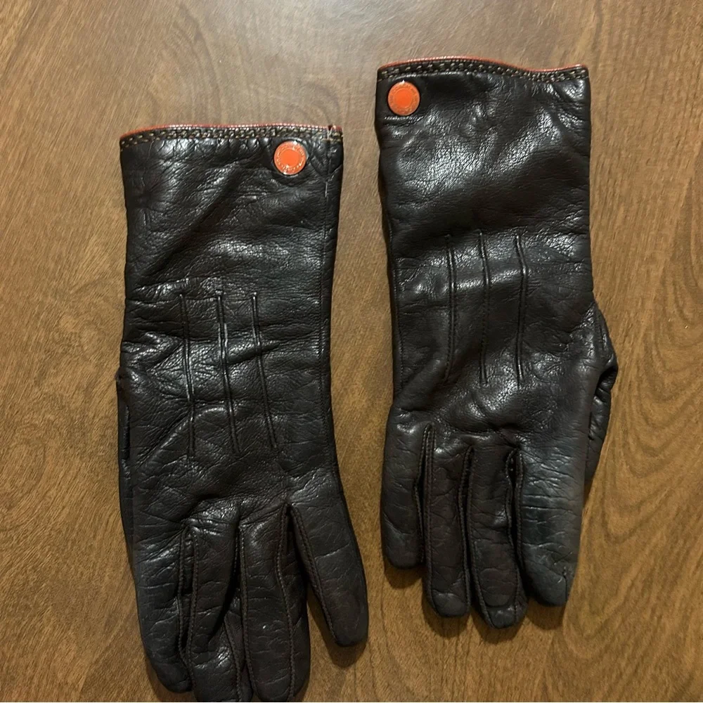 Coach leather gloves 6.5